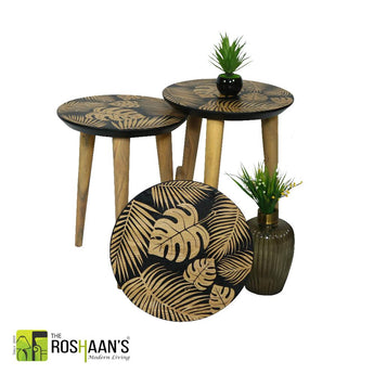 Nest of Tables Tropical Black